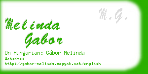 melinda gabor business card