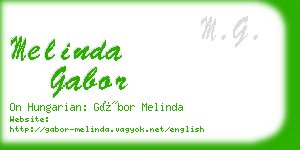 melinda gabor business card